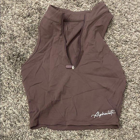 Alphalete Tops - Alphalete Women's Chocolate Crop Top
